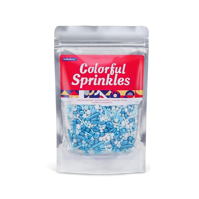 Blue Sprinkles for Cake Decorating 7ounce - Image 5