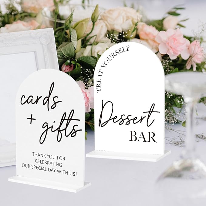 2Pcs Dessert Bar Sign Cards and Gifts Signs - Image 6