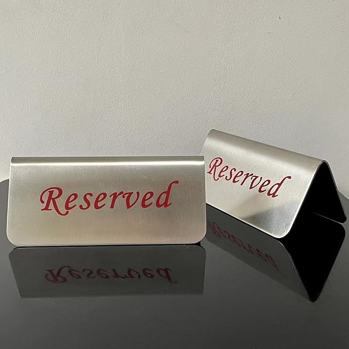 Metal Place Cards Stackable Tent Style Table Numbers, Place Card Holders - Image 2