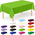 QZYL 12 PCS Bright Plastic Table Cover, 54 X 108 in Rectangle Disposable Table by QZYL
