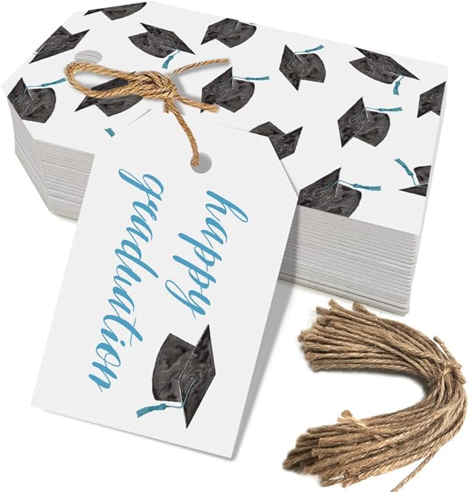 50 Pcs Graduation Gift Tags, Congrats Grad Party Favors Gift Tags by Aukolass
