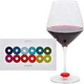 Graf Lantz - Wine-O's Merino Wool Wine Glass Charms 12 Count - Drink Markers - by GrafLantz