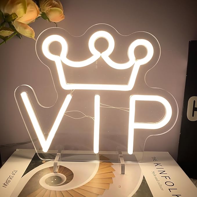 VIP Table Number Neon Sign Desk Lamp Night Light Wedding Letter LED Neon Sign - Image 2