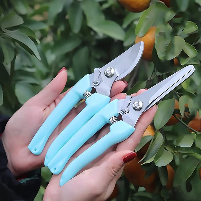 Leize Flower Scissors Set, 2 Pack Premium Thickened Stainless Steel Floral - Image 3