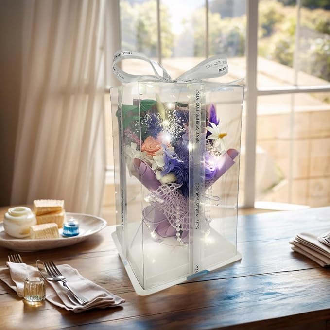 Preserved Flowers Bouquet Romantic Valentines Day Gift - Image 3
