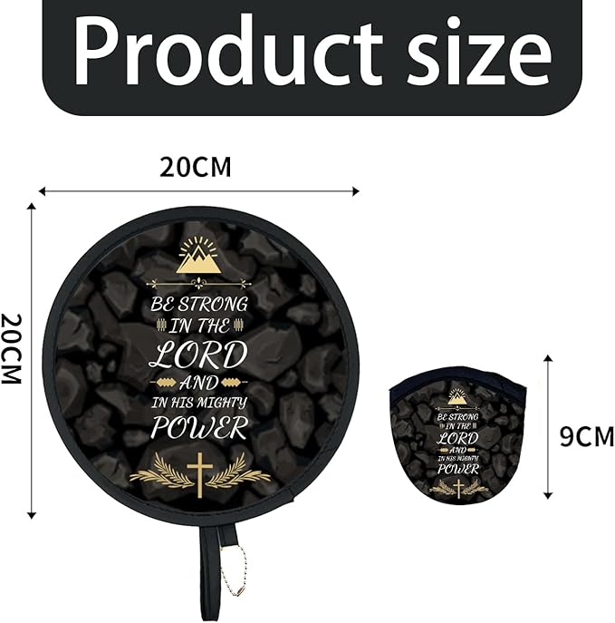 4Pcs Chirstian Round Foldable Hand Fan Japanese Foldable Fan Style Handheld - Image 2
