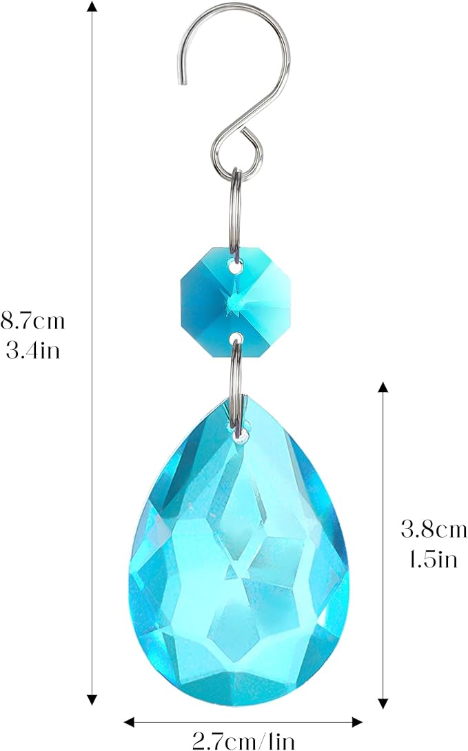 H&D HYALINE & DORA 3Inch Crystal Suncatcher Bauhinia Prisms Pendants 10Pcs - Image 5