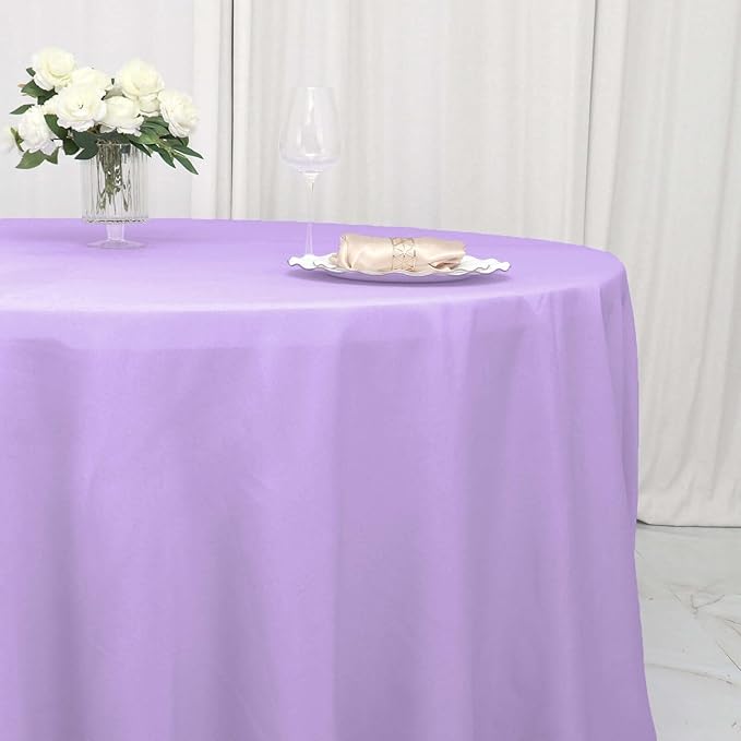Efavormart Round Tablecloth, 132 Inch Stain & Wrinkle Resistant Washable Table - Image 9