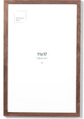 Opposite Wall - 11x17 in - Dark Solid Oak Wood Picture Frame - Lightweight by OppositeWall