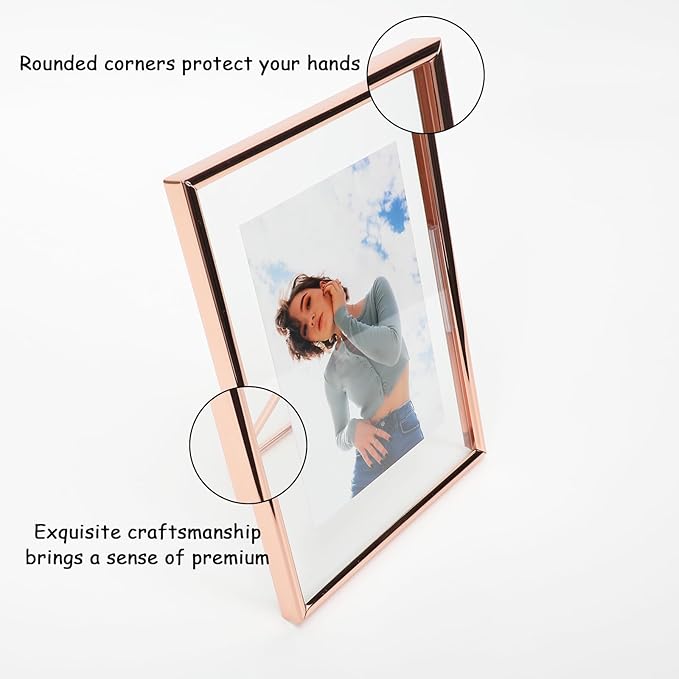 Rose Gold Floating Frame with “Heart”, - Image 4