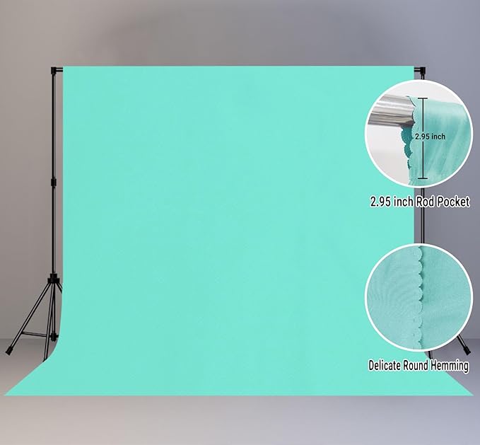 10x10FT Lake Blue Screen Backdrop - Image 2