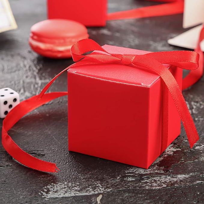 AWELL Red Gift Candy Box Bulk 2x2x2 inches - Image 3