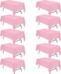BRILLMAX 10 Pack Pink Tablecloths by BRILLMAX
