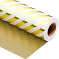 Burymento Platinum Stripe Wrapping Paper, Reversible Gold Gift Wrap by BurymentoisaprofessionalwrappingpaperbrandThewrappingpaperismadeofkraftpaperpearlescentmatteglossyglitterbrushedlaserandothermaterialsdouble-sidedprintingbackcuttingandotherdetailsOriginalpatternscarefullymadewrappingpaperbrand