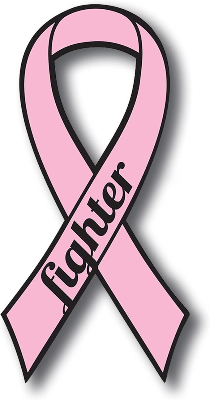 Magnet Me Up: Support Breast Cancer Fighter Pink Ribbon Magnet Decal by MagnetMeUp