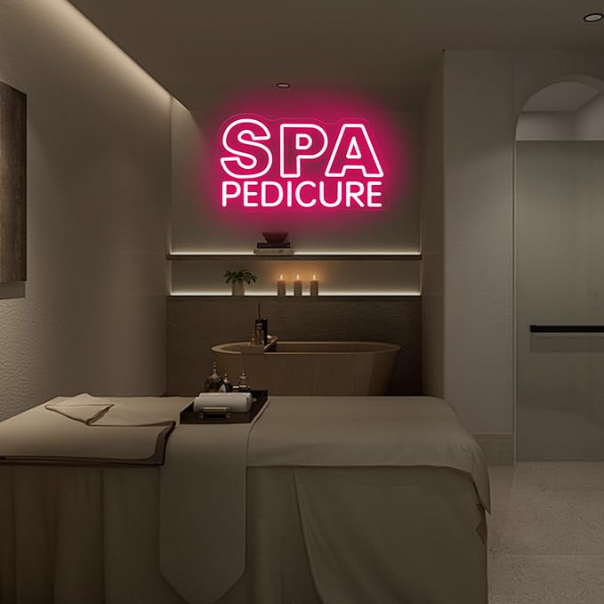 SPA Pedicure Neon Sign for Nail Salons, LED Spa Shop Cutcom Sign Lights - Image 6