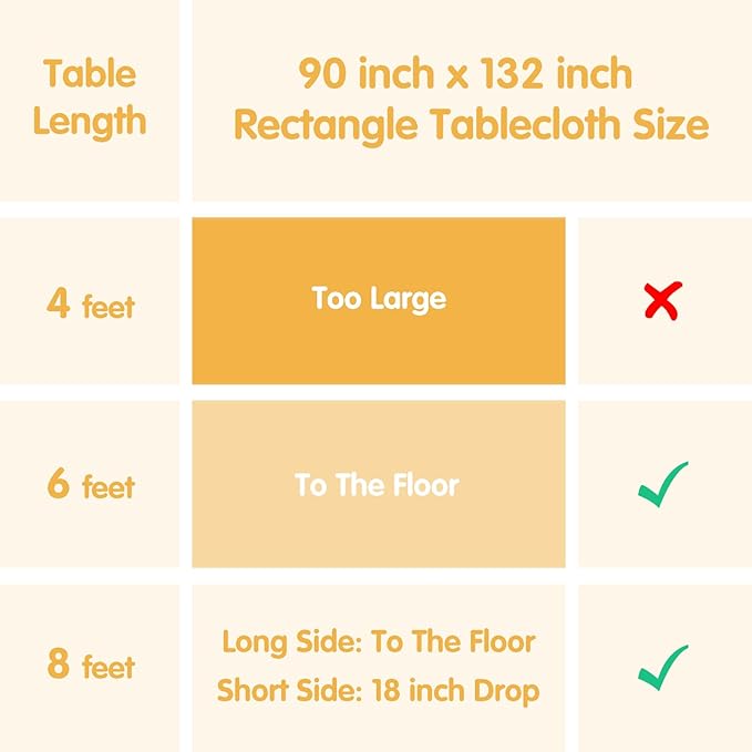 BRILLMAX 6 Pack White Tablecloths - Image 6