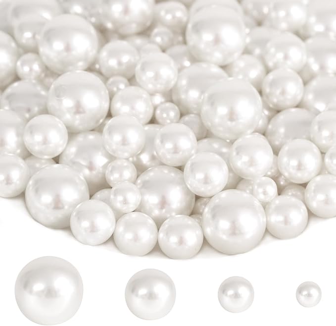 300Pcs Pearl Vase Filler, Candle Centerpieces, Wedding Birthday Party Home by Unknown
