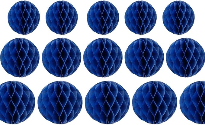 15pcs Honeycomb Balls Decorations 4'' 6'' 8'' Party Honeycomb Ball Flower by Yangeey