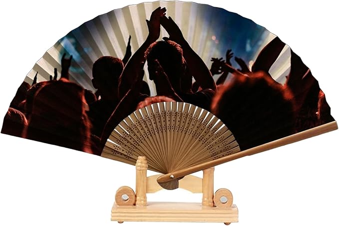 Decorative Folding Fans Personalized Fans Custom Fans Handheld Clack Fans - Image 6