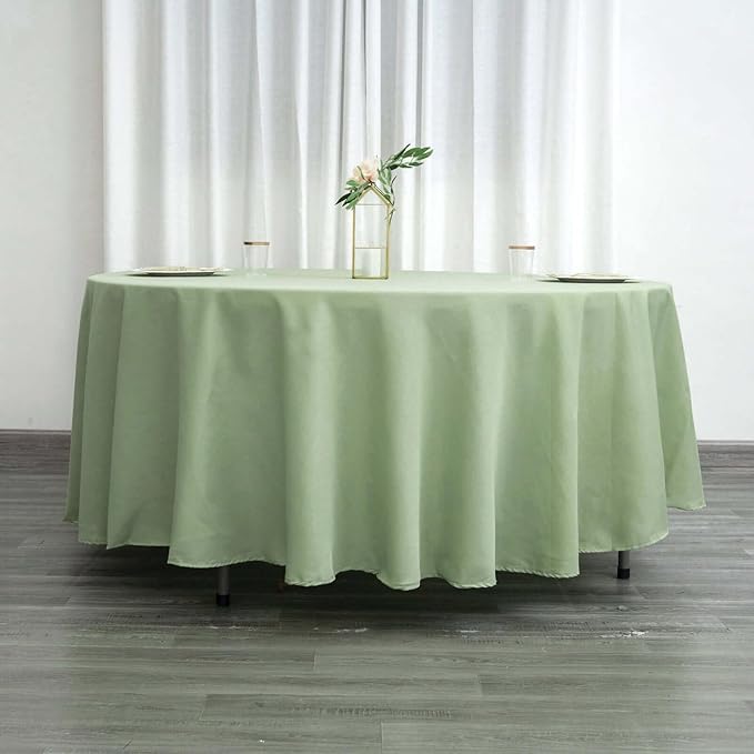Efavormart Round Tablecloth, 108 Inch Stain & Wrinkle Resistant Washable Table - Image 3