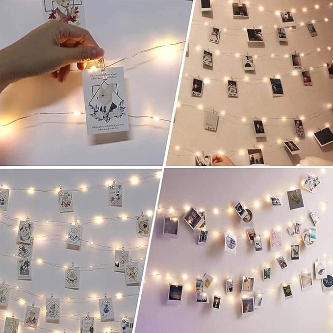 Photo Clip String Light - 33Ft 100LED Fairy Lights - Image 2