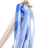30pcs Lace Ribbon Stick Wands Christmas Birthday Party Streamers Wands Fairy by Wishprom