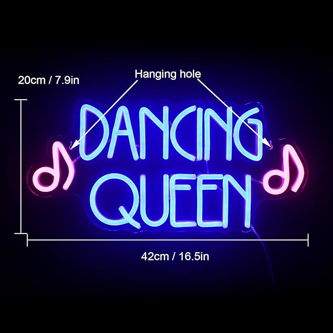 Dancing Queen Neon Sign Dance Led Sign Purple Neon Lights Dance Club Lights Up - Image 2