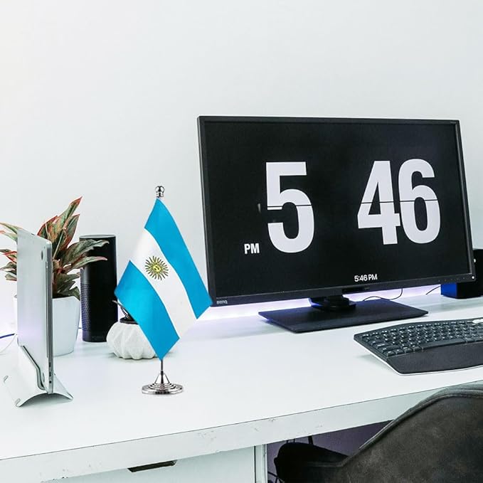 Argentina Flag Argentine Flags, Small Mini Argentine Desk Flag, Used - Image 5
