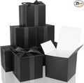 COTOPHER Small Gift Boxes 25 Pack 5x5x5 inches Black Gift Boxes by COTOPHER