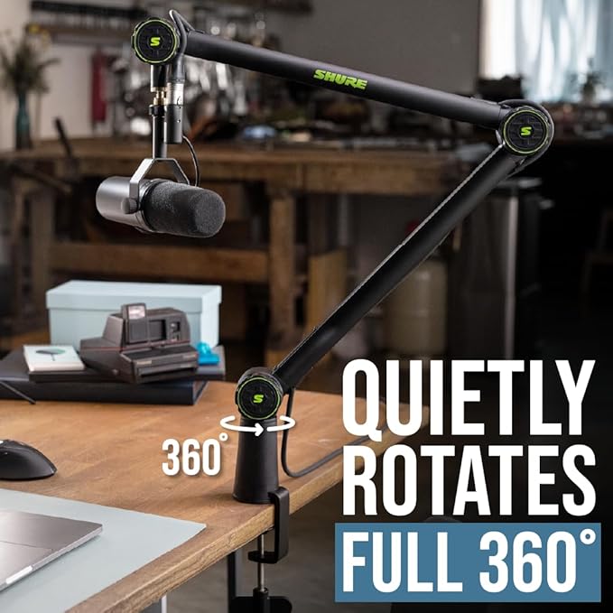 Shure by Gator Deluxe Articulating Desktop Podcasting Mic Boom Arm - Image 10