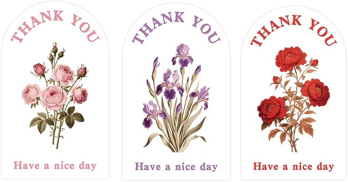 300Pcs Large Thank You Stickers, Outer Packaging Sealing Labels, and Gift Box by Unknown