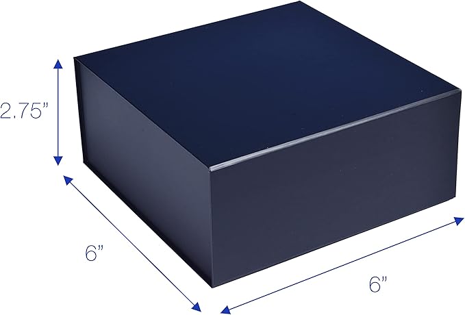 CECOBOX - Gift Boxes with Lids for Presents 6"x6"x2.75" - Matte, Collapsible - Image 3