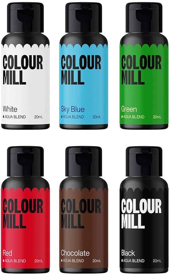 Colour Mill Aqua Blend Water-Based Food Coloring, 20 Milliliter Holiday Pack by ColourMill