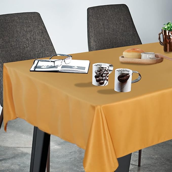 Fitable Rectangle Tablecloth Stain and Wrinkle Resistant Washable Polyester - Image 2