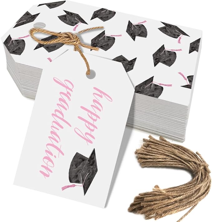 50 Pcs Graduation Gift Tags, Congrats Grad Party Favors Gift Tags by Aukolass
