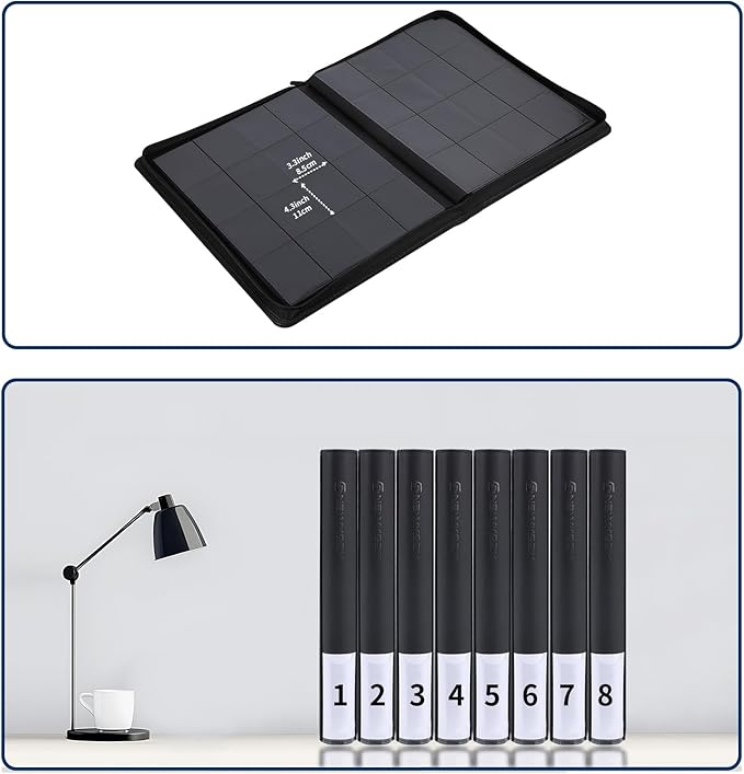 Snekdy premium 1024-pocket trading card binder, 16-pocket cards album, - Image 5
