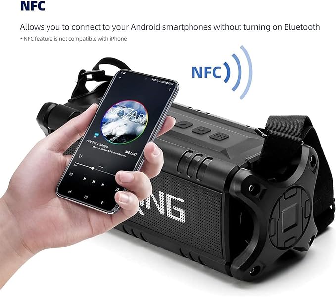 W-KING Bluetooth Speaker, 90W Max Portable Outdoor Speaker Loud, IPX6 - Image 8