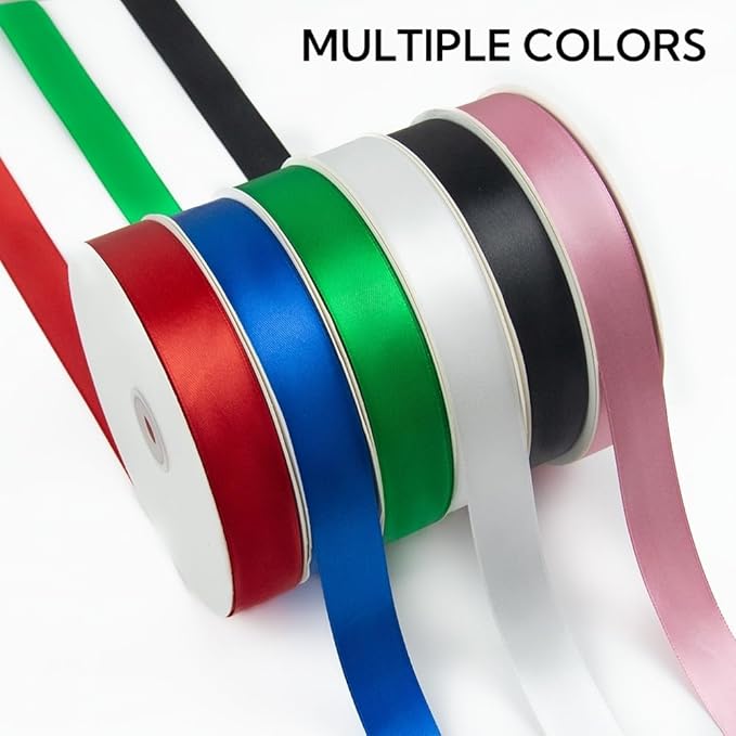 1 Inch 100 Yards Satin Ribbon Royal Blue, Solid Color Fabric Ribbon - Image 7