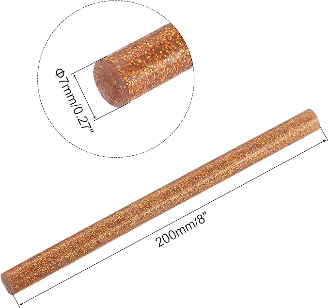 uxcell 20pcs Hot Glue Sticks for Glue Gun 7mm/0.27-inch x 8-inch Mini Hot Melt - Image 2