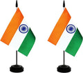 2 Pack India Desk Flag, Indian Table Office Flag by Unknown