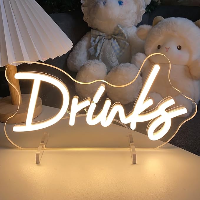 Drinks Table Number Neon Sign Desk Lamp Night Light Wedding Letter LED Neon - Image 2