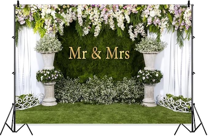 Wedding Arch Flower Backdrop 8x6ft by OFILA