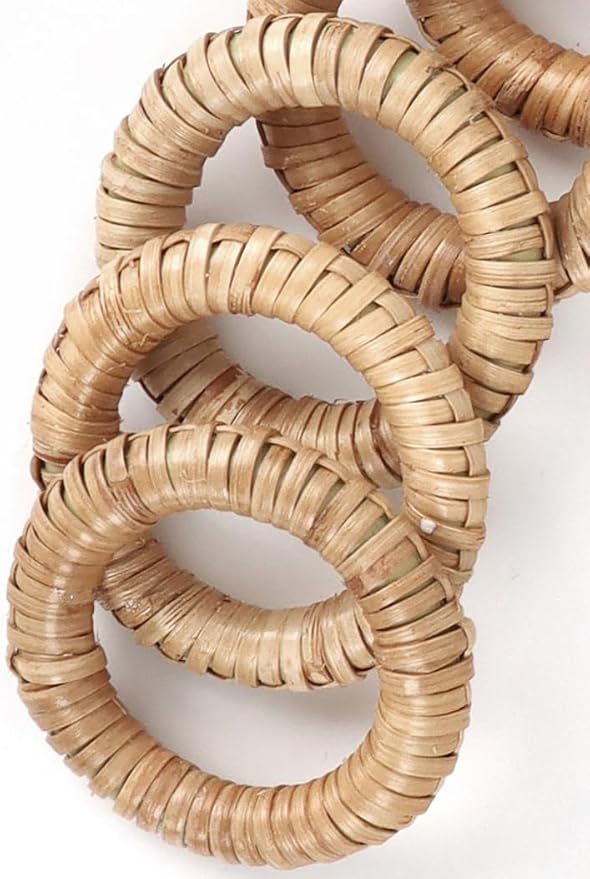 Woven Napkin Rings Set of 12 - Image 7
