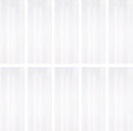 10 Pack White Foil Curtain Backdrop 3.2ft x 9.8ft Black Metallic Tinsel Foil by Ohiyoo
