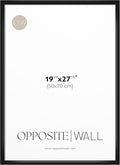 Opposite Wall - 20x28 in, 50x70 cm - Black Picture Frame - Lightweight by OppositeWall
