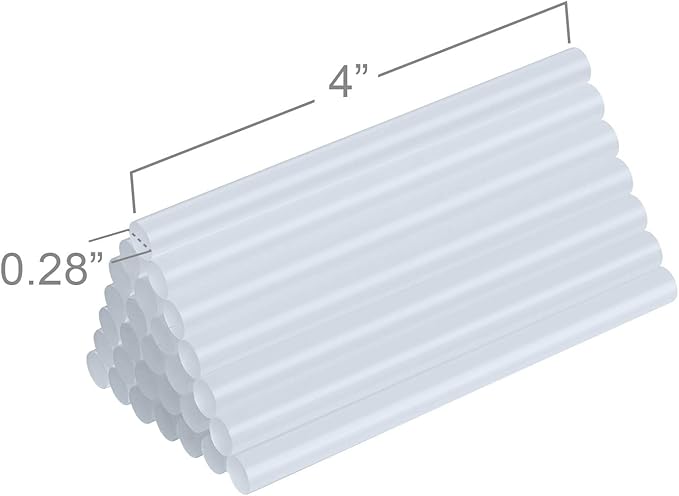 FIXSY Hot Glue Gun Sticks Low Temp Low Melt Cool Glue, Mini Size 4" Long x .28" - Image 2