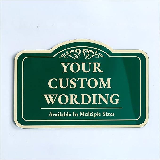 Custom Forest Green Outdoor Metal Sign by SpeedyOrders