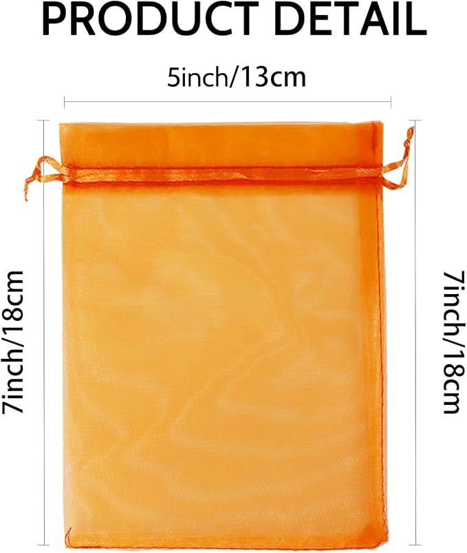 Wudygirl 100PCS 5X7 Inch Organza Bags - Image 6