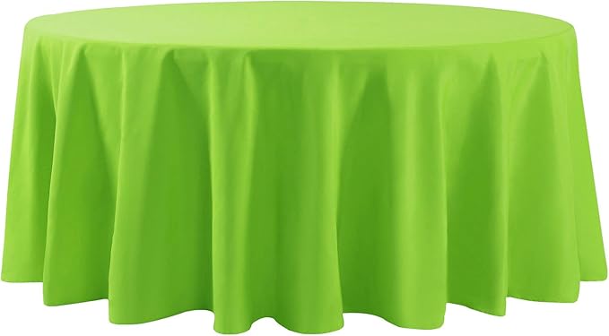 132 inch Round Tablecloth Washable Polyester Table Cloth Decorative Table Cover - Image 2